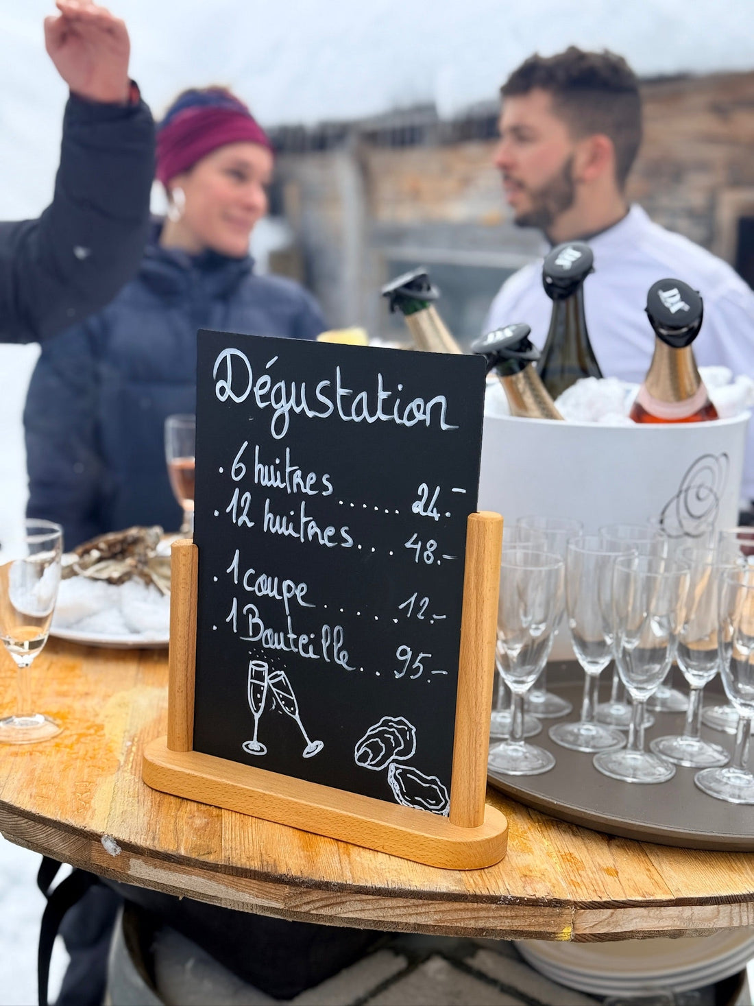 Prochaine dégustation huitres champagnes à l'étable le 22 Février